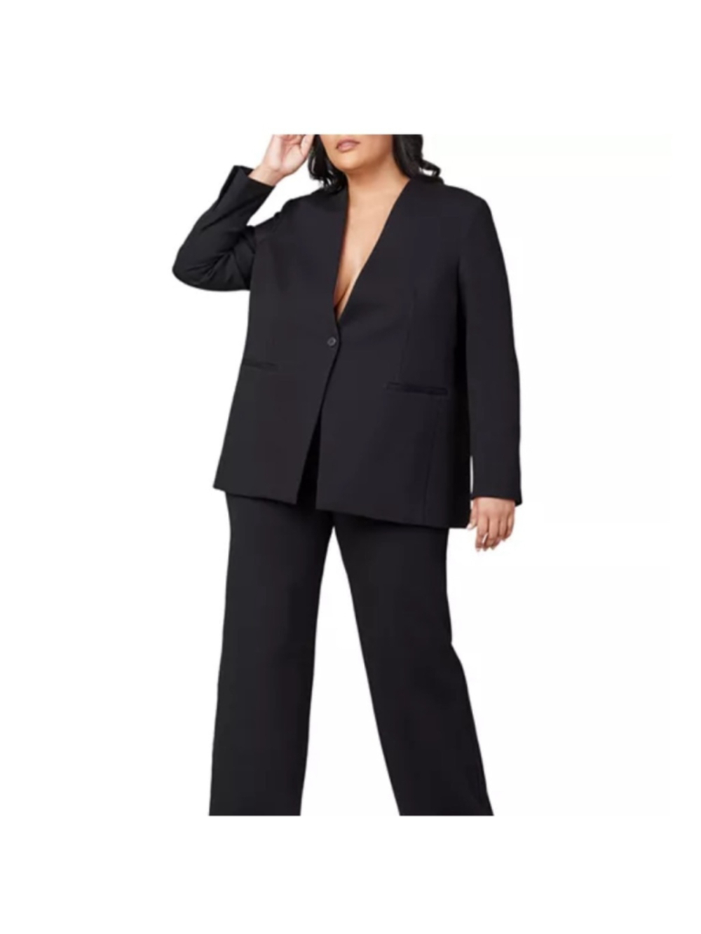 SPANX Perfect Collarless Blazer Black Size 3X New wit Tags Minimalist